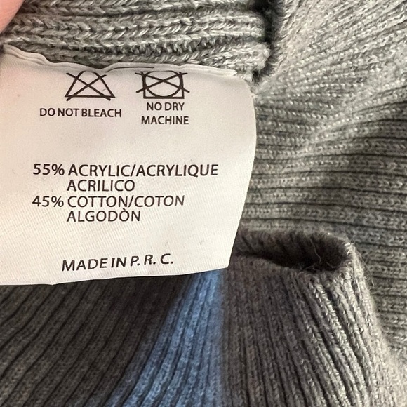 Brandy Melville Gray Cropped Ribbed Sweater‎ - Picture 5 of 5